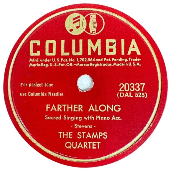 The Stamps Quartet A Beautiful Prayer 10in Shellac 78 RPM Columbia 20337 Vintage - Picture 4 of 4